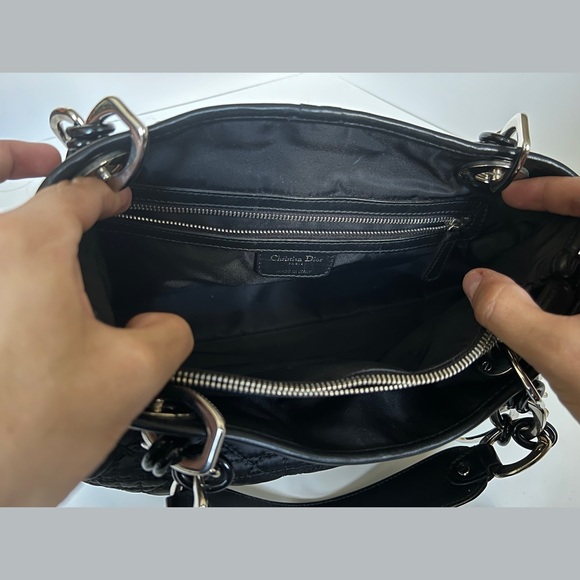 Christian Dior Small Cannage Charm Lock Tote - Picture 7 of 11